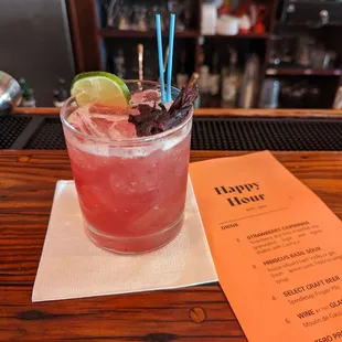 Hibiscus Basil Sour.