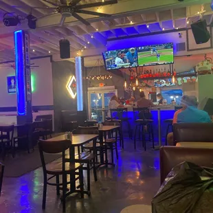 The inside of the cantina looking towards the bar.
