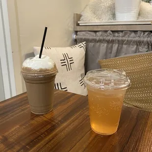 Mocha frappe, kombucha