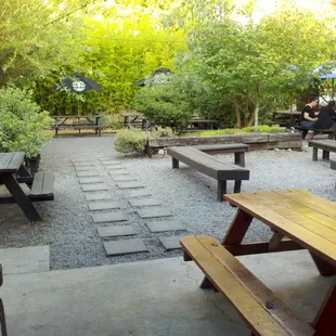 Part of the beautiful back patio area...