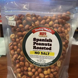Spanish Peanuts Roasted, No Salt