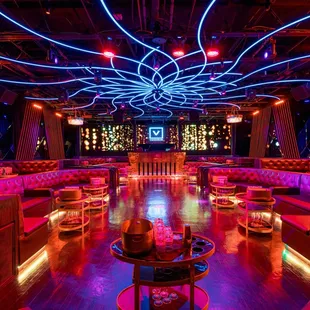 the inside of a nightclub