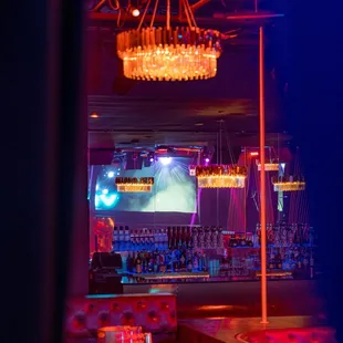 the interior of a nightclub