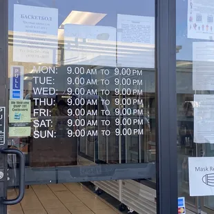 Business hours Oct 2022