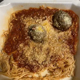 Spaghetti n meatballs