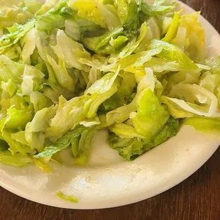Their idea of a salad!