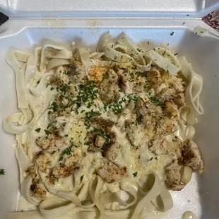 Chicken fettuccine