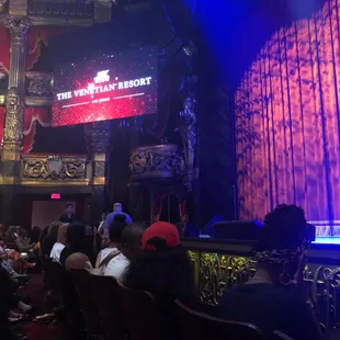 We are right next to the stage