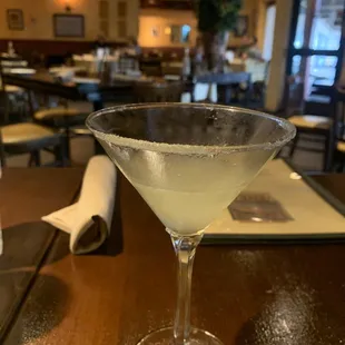 a martini in a glass