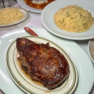 Steak, Angel Hair Pasta