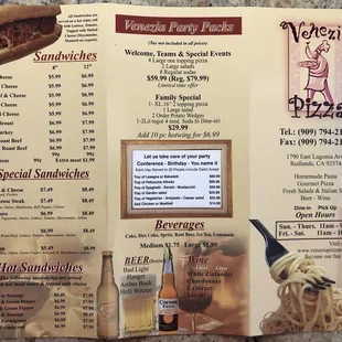 Menu back August 2019