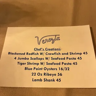 Specials