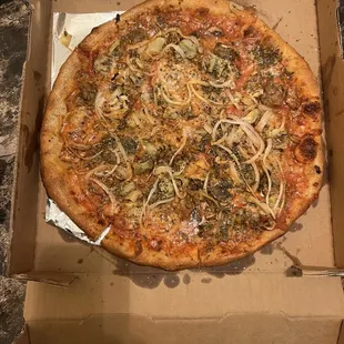 pizza, food