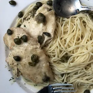 Chicken Picatta Cheese Pizza