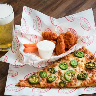 Wings, Beer and your favorite Slice.