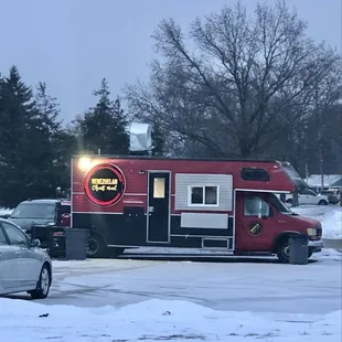 The food truck posted up