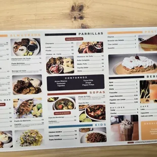 sushi and sashimi, menu