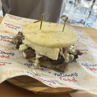 arepa blanca with picanha