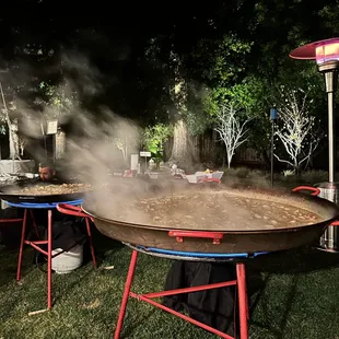 Paella underway by Venga!