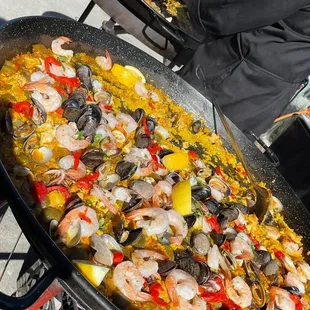 Traditional paella