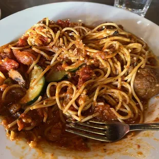 Spaghetti and Meatballs