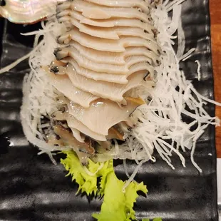 Abalone sashimi
