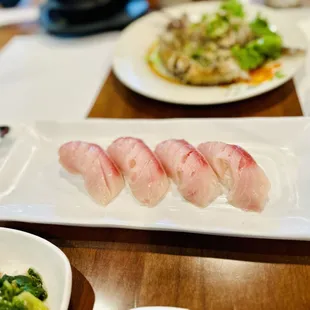 sashimi, sushi, sushi and sashimi, food