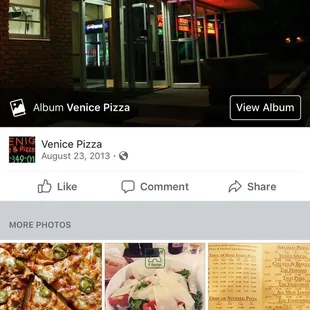 menus and photos