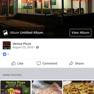 menus and photos