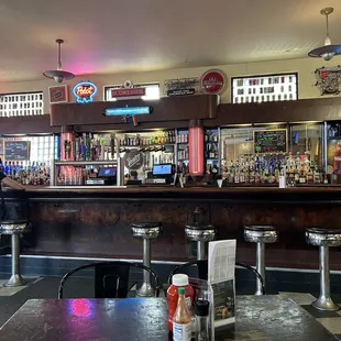 a man sitting at the bar