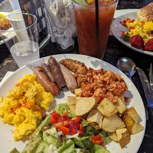 a plate of food on a table