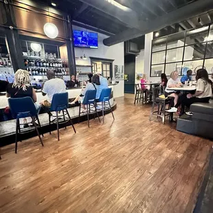 Interior of restaurant