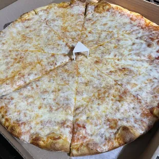 Cheese Pizza - 18" with extra cheese! They understand what extra means!