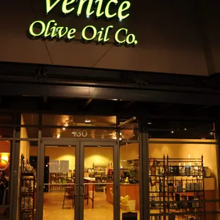 the entrance to the store