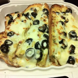 Pesto cheese bread for $4.95. So yummy!!!