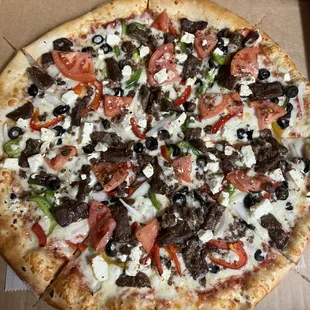 Greek pizza