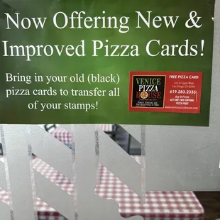 To our loyal customer, bring your old cards and we will transfer the stamps to the new cards  thanks For the support