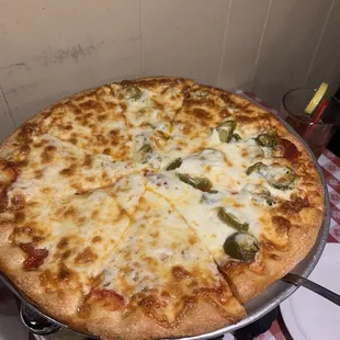 2 item pizza pepperoni and jalapeño