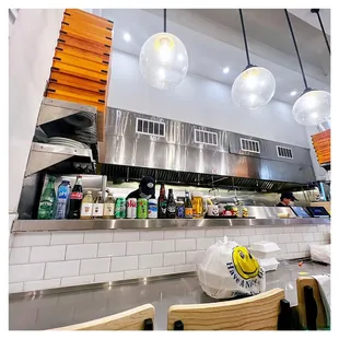 a kitchen with a lot of counter space