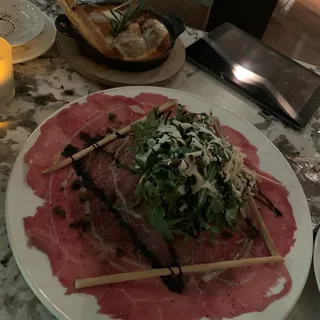 Carpaccio d Alba con Polenta