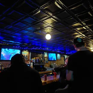 people sitting at the bar