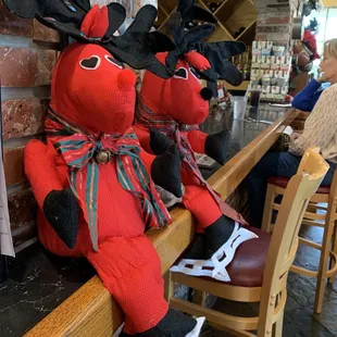 We grabbed seats at the counter.