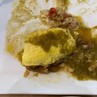 Jalapeño chili verde omelette