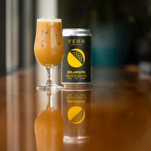 Specialty coffee drink at Venn - Little Sunshine - cold press, splash of milk &amp; a kiss of sweet from our very own Solarising simple syrup.