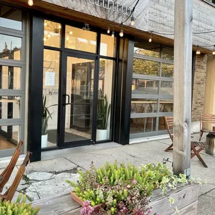 the outside of the building