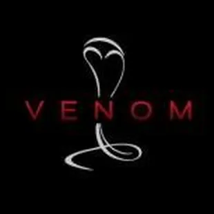 a black background with the word venom on it
