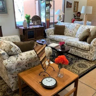 Our showroom receives new furniture all the time.