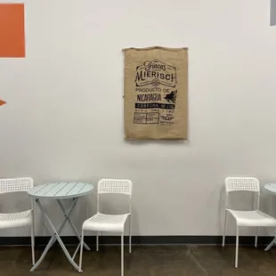 two chairs and a table