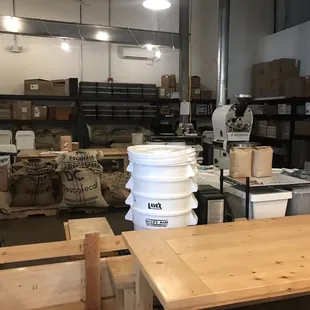 a view of a warehouse