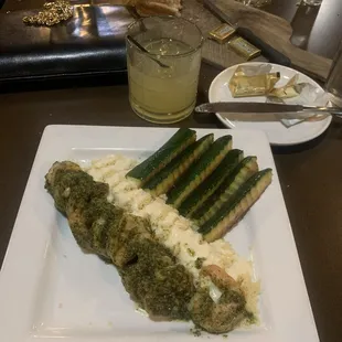 Pesto shrimp!
